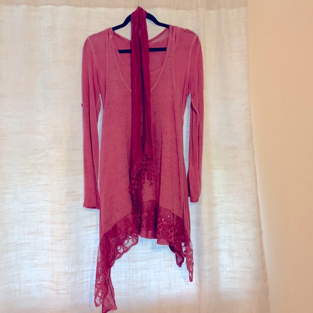 Two piece tunic w/ scarf